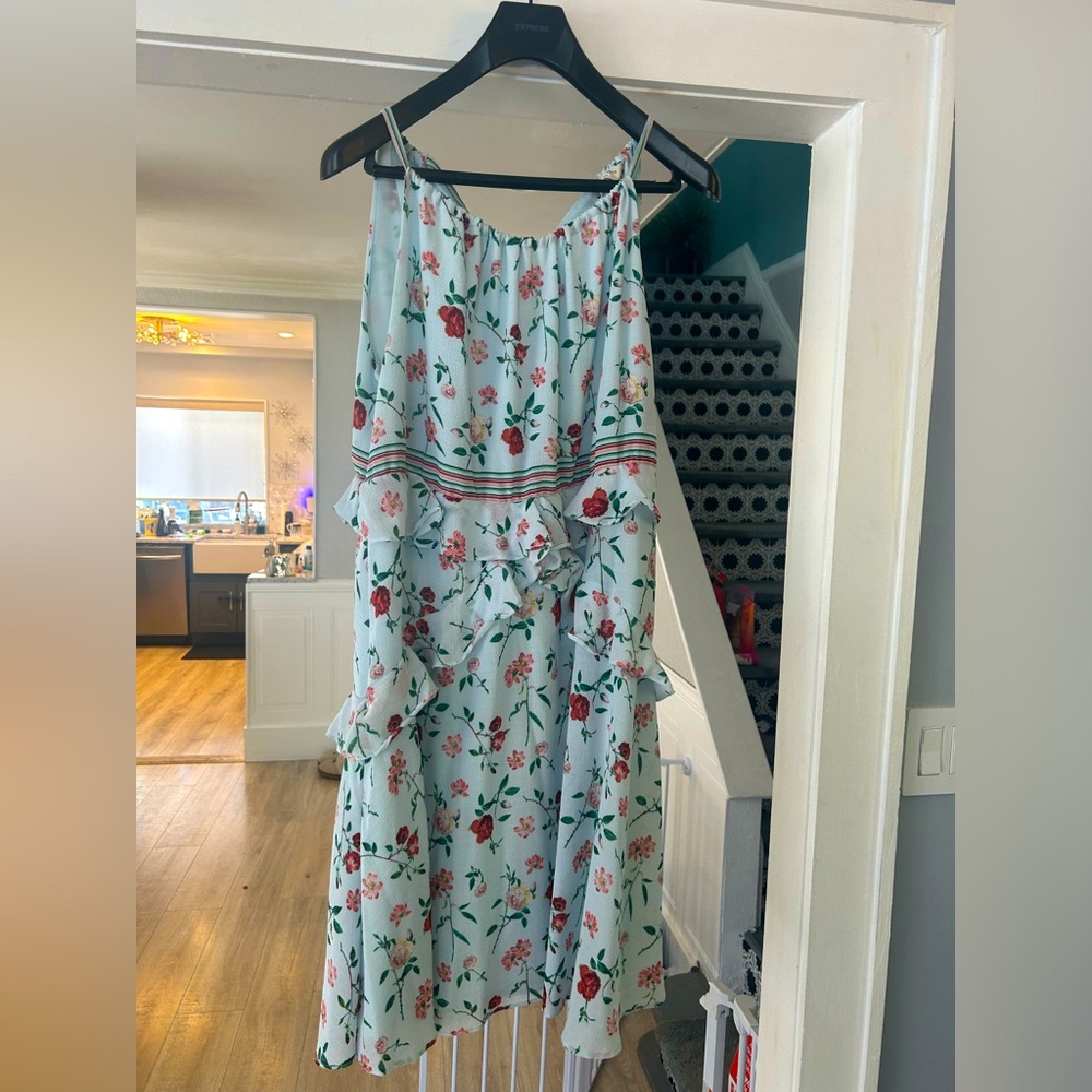Floral tiered dress